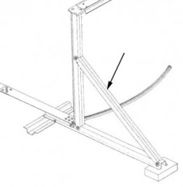 4106 Buttress Brace for 52" pools