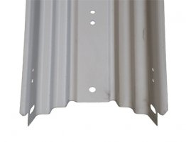 7" Steel Vertical - 48" tall Gray