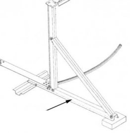 5239 Buttress Horizontal Support for 52" pools