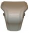 2475 & 2476 - 2 pc Taupe 7" Seat Cover