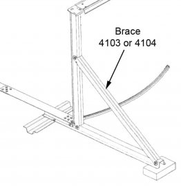 4105/4103 Buttress Brace for 48" pools