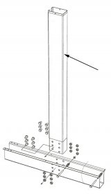 5712 Braceless Side Vertical for 52" pools