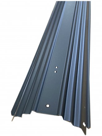 7" Steel Vertical - 52" tall Dark Gray