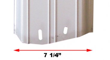 7" Steel Top Seat 44 3/8" Long