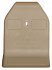 2482 & 2483 - 2 pc Taupe 8" Seat Cover